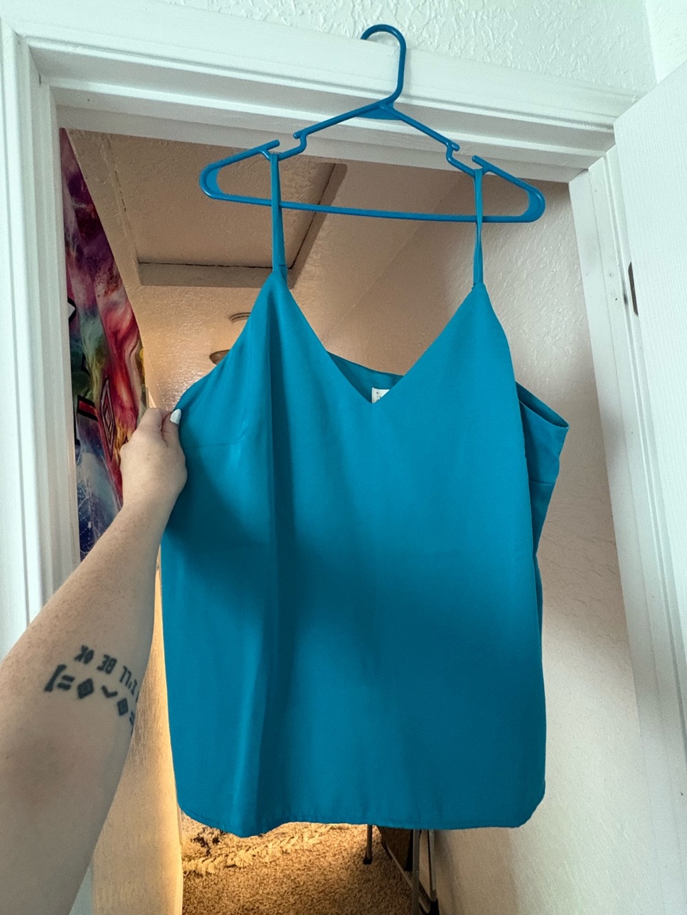 a new day Teal V-Neck Spaghetti Strap Camisole